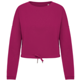 Native Spirit Native Spirit Cropped BIO Sweater│Dames│Top kwaliteit│Cherry Purple Native Spirit Native Spirit Cropped BIO Sweater│Dames│Top kwaliteit│Cherry Purple