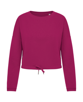 Native Spirit Native Spirit Cropped BIO Sweater│Dames│Top kwaliteit│Cherry Purple Native Spirit Native Spirit Cropped BIO Sweater│Dames│Top kwaliteit│Cherry Purple