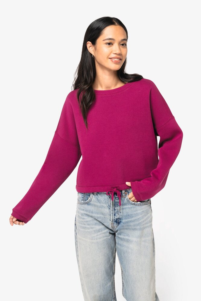 Native Spirit Native Spirit Cropped BIO Sweater│Dames│Top kwaliteit│Ivory