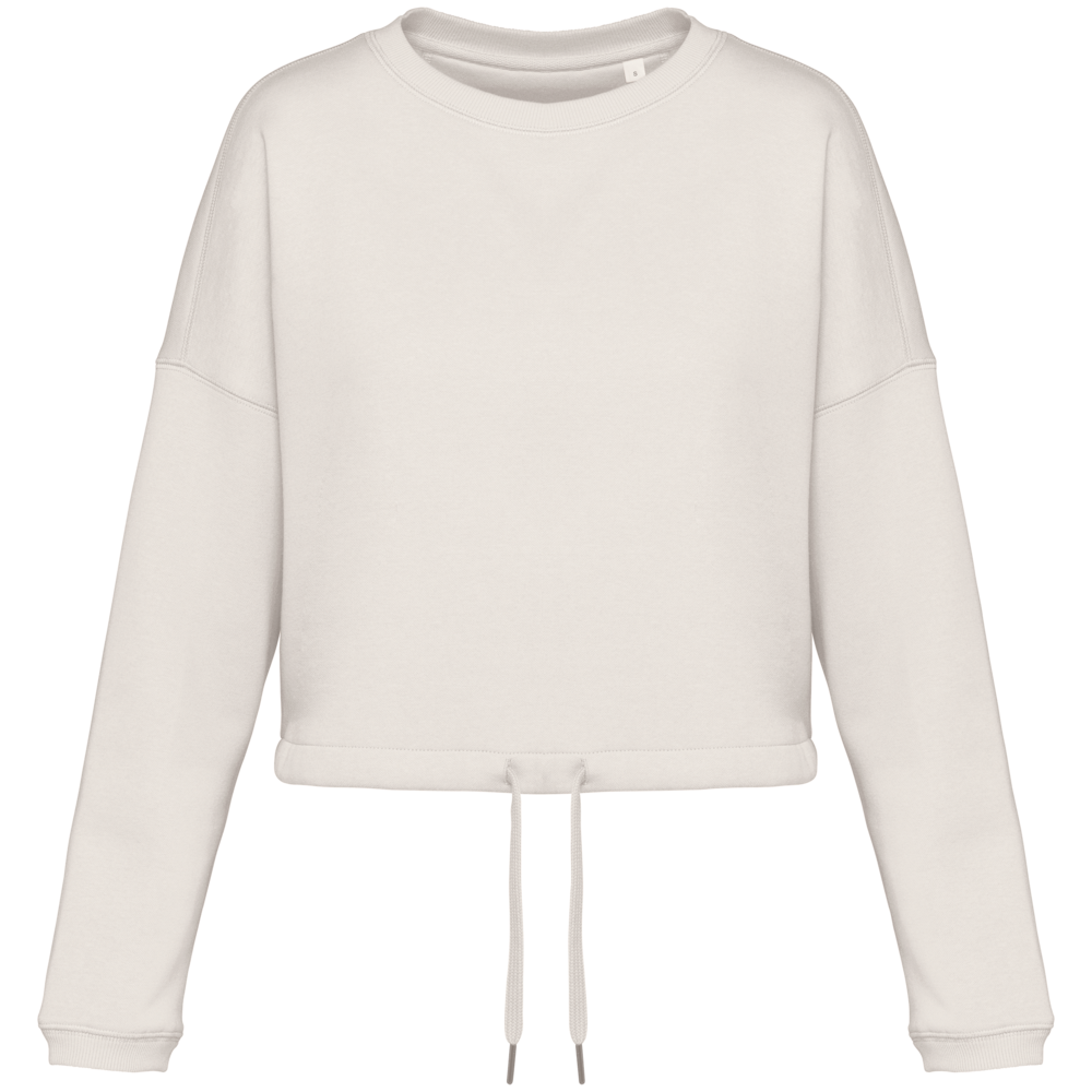 Native Spirit Native Spirit Cropped BIO Sweater│Dames│Top kwaliteit│Ivory