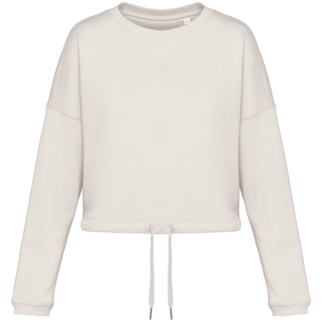 Native Spirit Native Spirit Cropped BIO Sweater│Dames│Top kwaliteit│Ivory