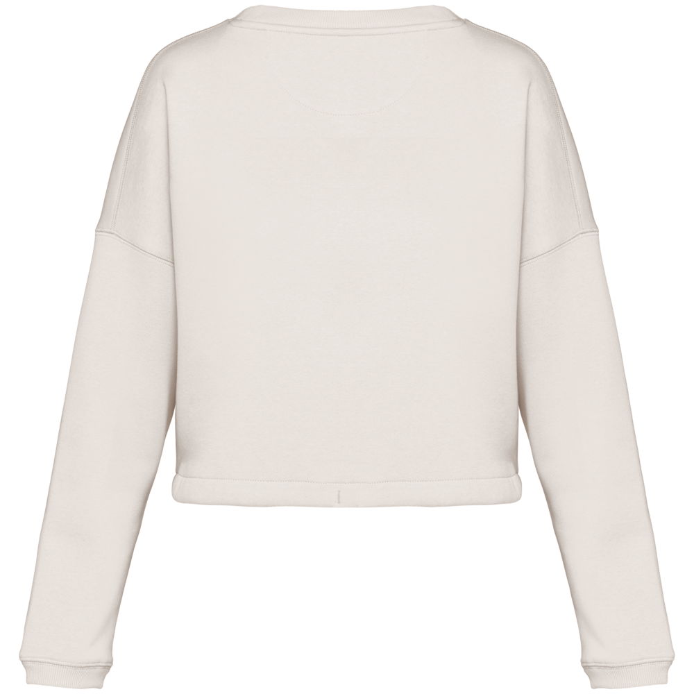 Native Spirit Native Spirit Cropped BIO Sweater│Dames│Top kwaliteit│Ivory