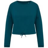 Native Spirit Native Spirit Cropped BIO Sweater│Dames│Top kwaliteit│Peacock Green Native Spirit Native Spirit Cropped BIO Sweater│Dames│Top kwaliteit│Peacock Green