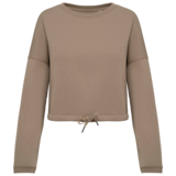 Native Spirit Native Spirit Cropped BIO Sweater│Dames│Top kwaliteit│Wet Sand Native Spirit Native Spirit Cropped BIO Sweater│Dames│Top kwaliteit│Wet Sand