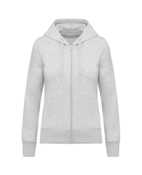 Kariban Eco-Friendly Full ZIP Hoodie│Dames│Ash Heather Kariban Eco-Friendly Full ZIP Hoodie│Dames│Ash Heather