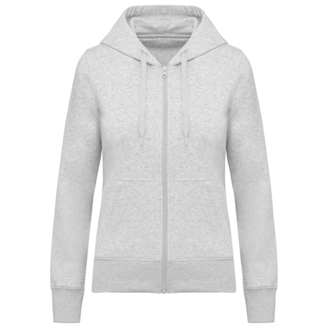 Kariban Eco-Friendly Full ZIP Hoodie│Dames│Ash Heather Kariban Eco-Friendly Full ZIP Hoodie│Dames│Ash Heather