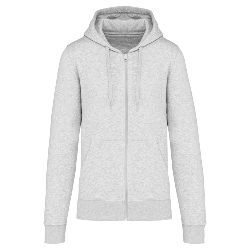 Kariban Eco-Friendly Full ZIP Hoodie│Ash Heather
