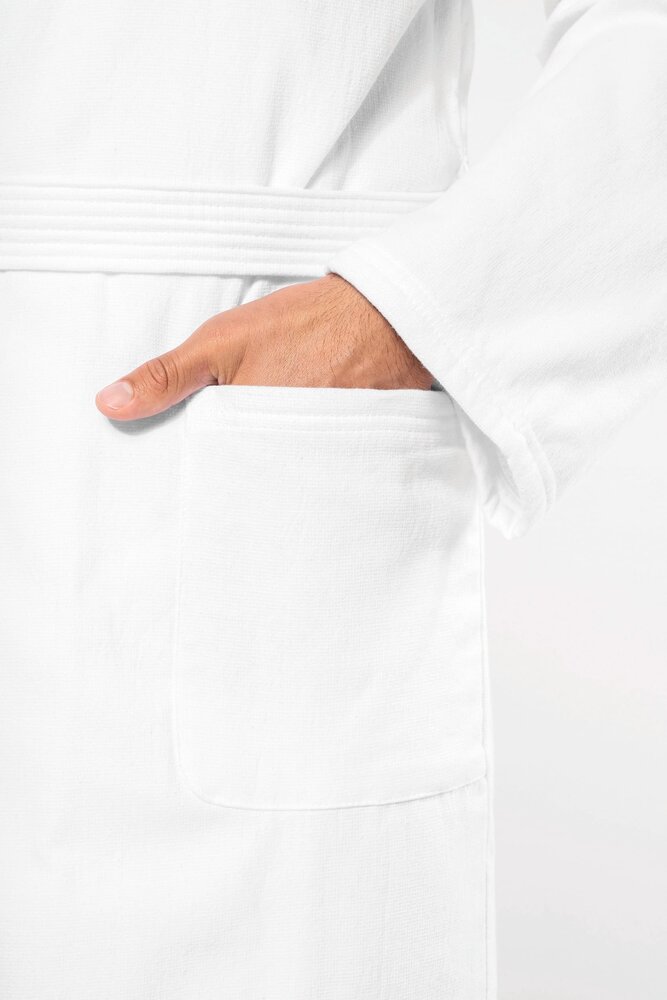 Kariban UNI Badjas van 100% Biokatoen | Wit Kariban UNI Badjas van 100% Biokatoen | Wit