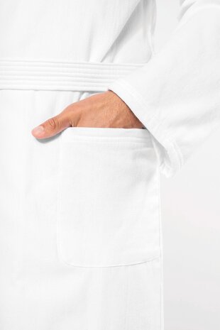 Kariban UNI Badjas van 100% Biokatoen | Wit Kariban UNI Badjas van 100% Biokatoen | Wit