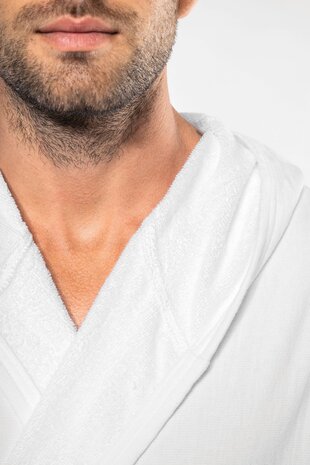 Kariban UNI Badjas van 100% Biokatoen | Wit Kariban UNI Badjas van 100% Biokatoen | Wit