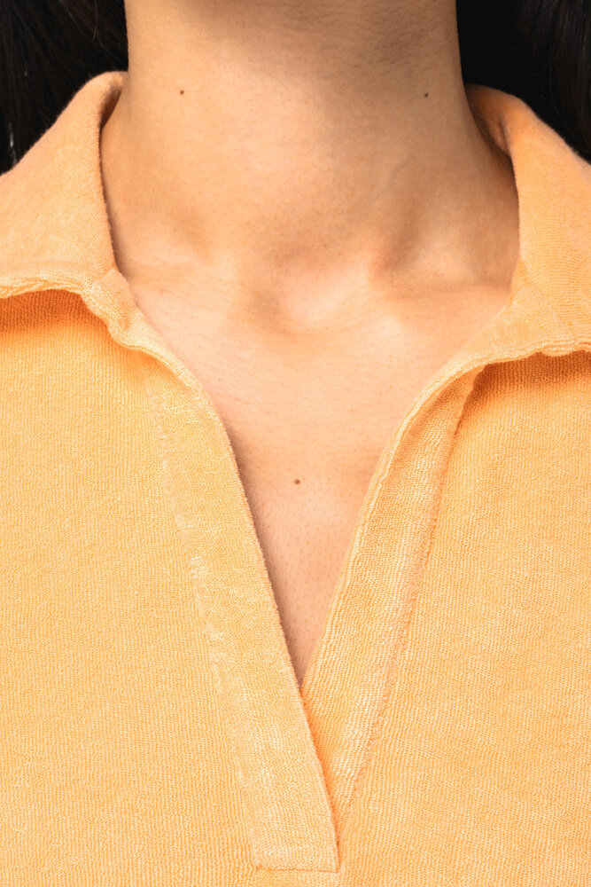 Native Spirit Native Spirit Eco badstof Polo│Dames│Ivory Native Spirit Native Spirit Eco badstof Polo│Dames│Ivory