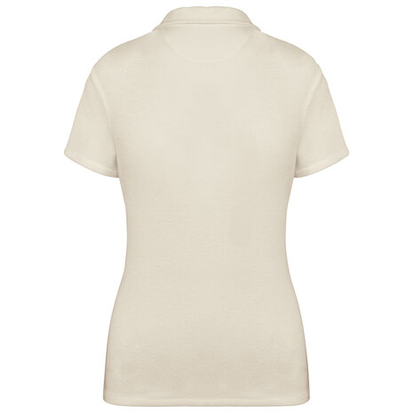 Native Spirit Native Spirit Eco badstof Polo│Dames│Ivory Native Spirit Native Spirit Eco badstof Polo│Dames│Ivory