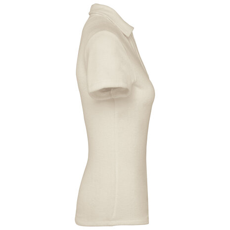 Native Spirit Native Spirit Eco badstof Polo│Dames│Ivory Native Spirit Native Spirit Eco badstof Polo│Dames│Ivory