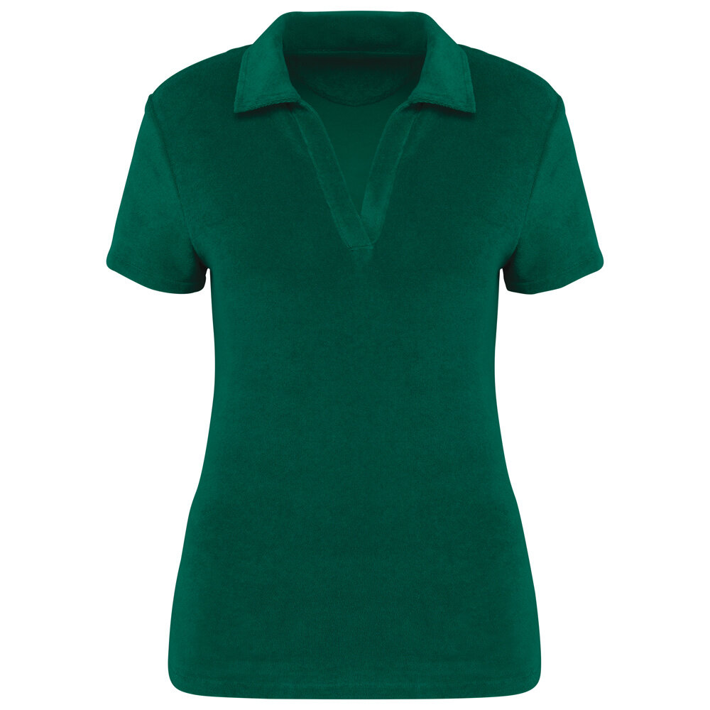 Native Spirit Native Spirit Eco badstof Polo│Dames│Malachite Green Native Spirit Native Spirit Eco badstof Polo│Dames│Malachite Green