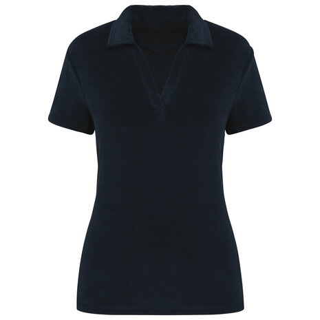 Native Spirit Native Spirit Eco badstof Polo│Dames│Navyblue