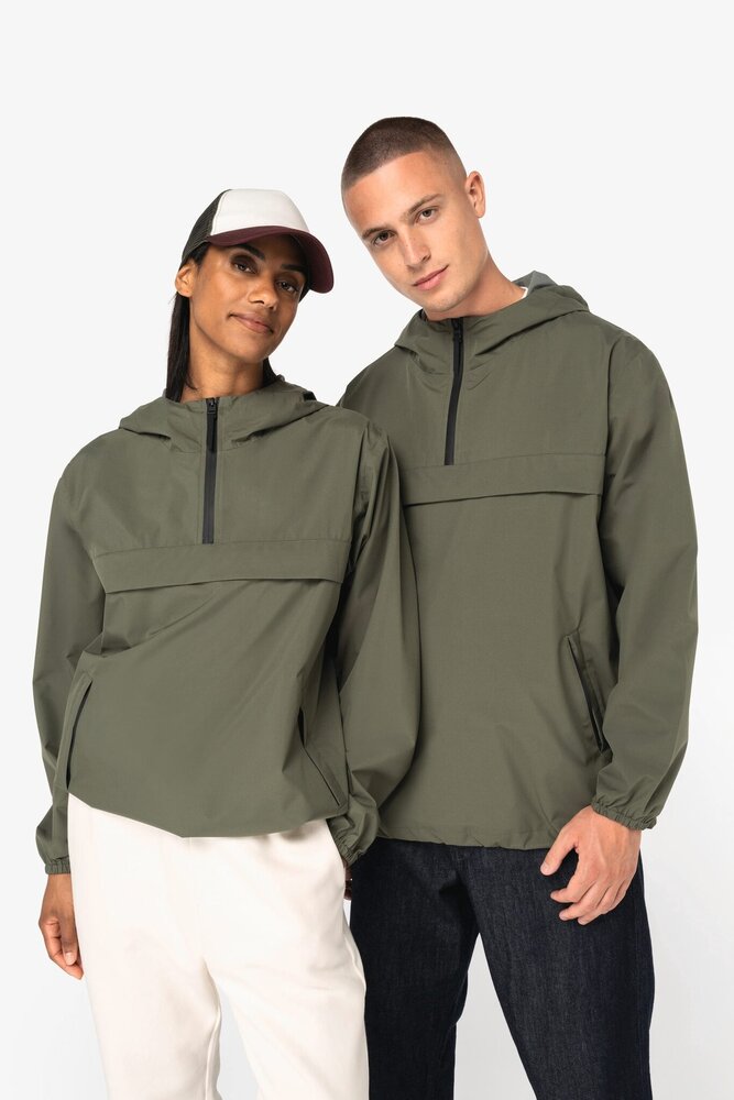 Native Spirit Ecologisch waterdicht Windjack voor hem en haar | Organic Khaki Native Spirit Ecologisch waterdicht Windjack voor hem en haar | Organic Khaki