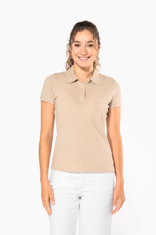 Kariban Polo van Biokatoen│Dames│White