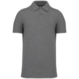 Kariban Polo van Biokatoen│Heren│Grijs gemêleerd