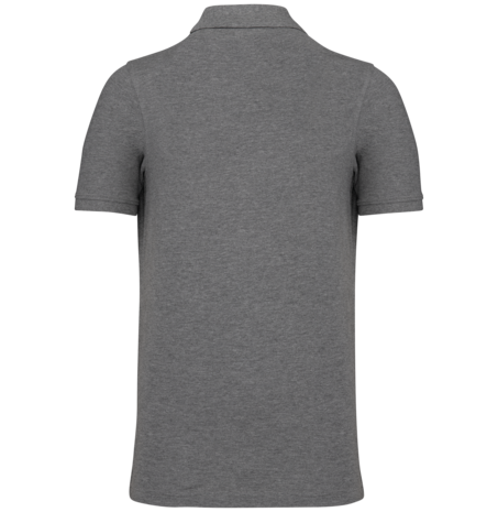 Kariban Polo van Biokatoen│Heren│Grijs gemêleerd