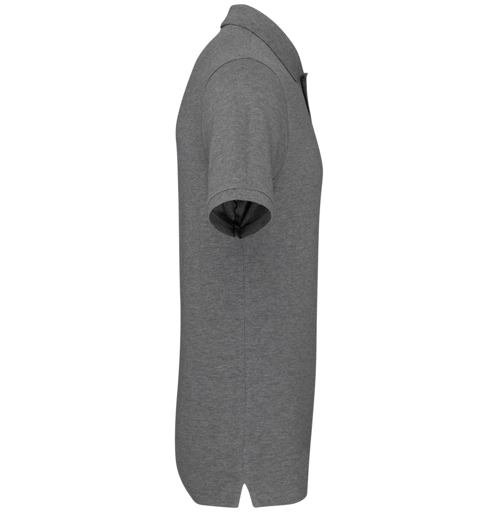 Kariban Polo van Biokatoen│Heren│Grijs gemêleerd