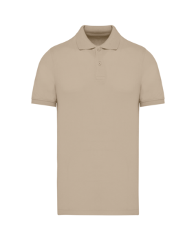 Kariban Polo van Biokatoen│Heren│Licht Sand
