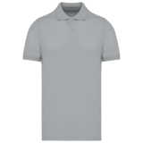 Kariban Polo van Biokatoen│Heren│Sneeuwgrijs