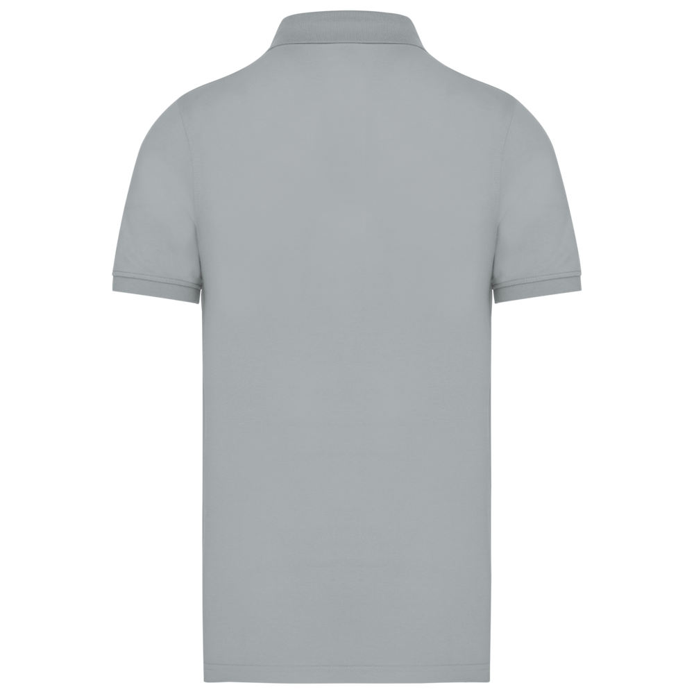 Kariban Polo van Biokatoen│Heren│Sneeuwgrijs