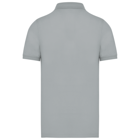 Kariban Polo van Biokatoen│Heren│Sneeuwgrijs