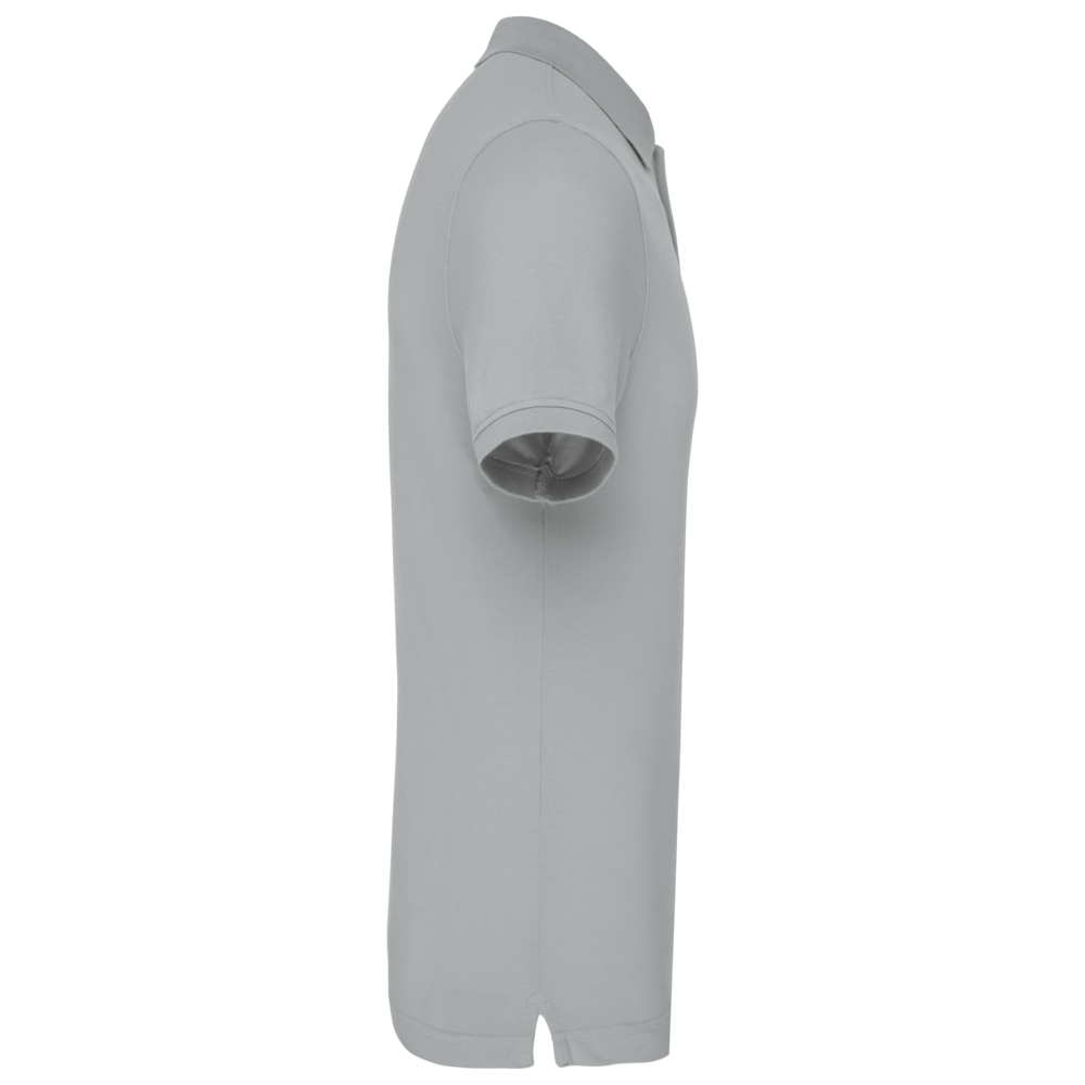 Kariban Polo van Biokatoen│Heren│Sneeuwgrijs