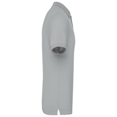 Kariban Polo van Biokatoen│Heren│Sneeuwgrijs