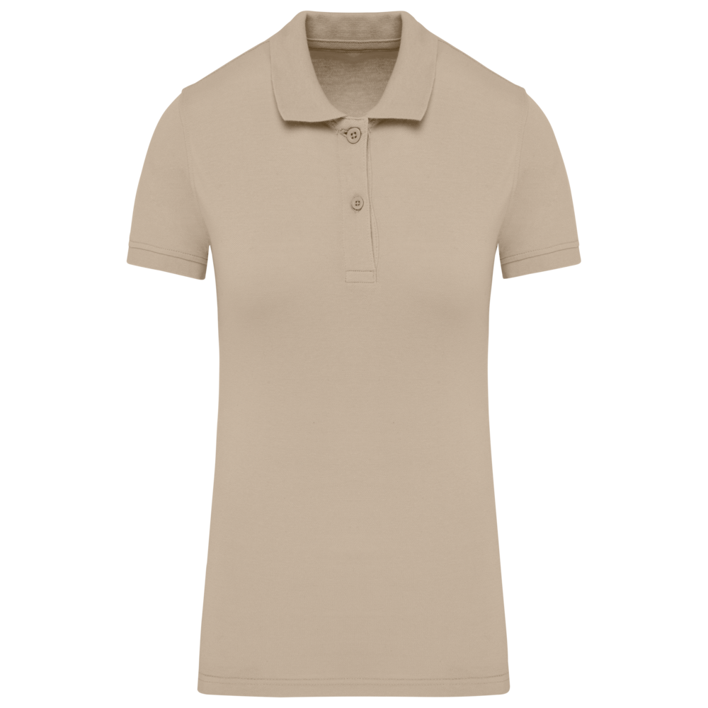 Kariban Polo van Biokatoen│Dames│Light Sand