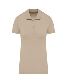 Kariban Polo van Biokatoen│Dames│Light Sand