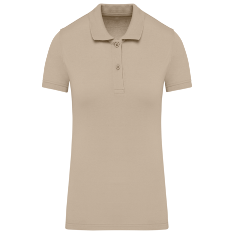 Kariban Polo van Biokatoen│Dames│Light Sand