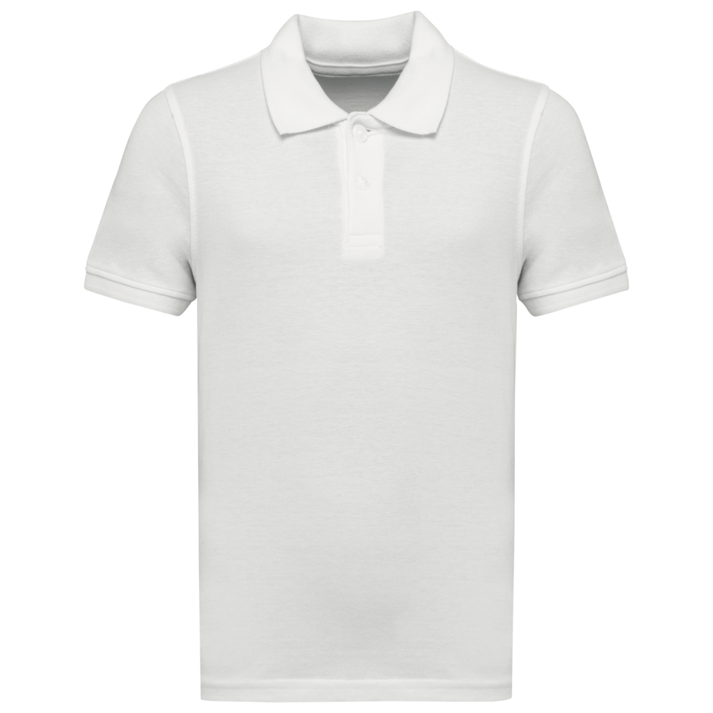 Kariban Polo van Biokatoen│Kinderen│White