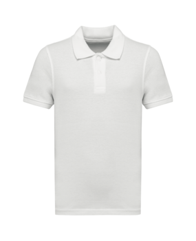Kariban Polo van Biokatoen│Kinderen│White