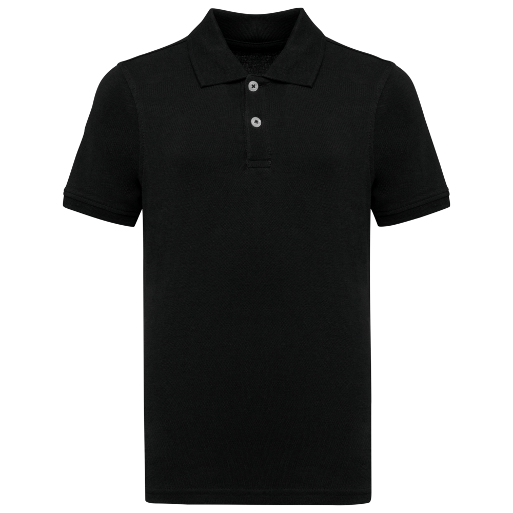 Kariban Polo van Biokatoen│Kinderen│Black