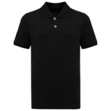 Kariban Polo van Biokatoen│Kinderen│Black