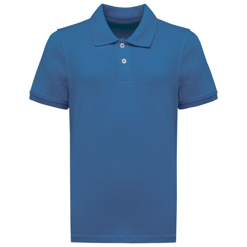 Kariban Polo van Biokatoen│Kinderen | Light Royalblue