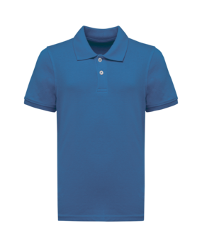 Kariban Polo van Biokatoen│Kinderen | Light Royalblue