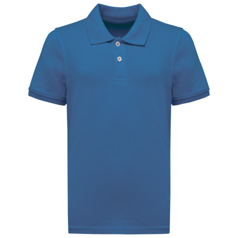 Kariban Polo van Biokatoen│Kinderen | Light Royalblue