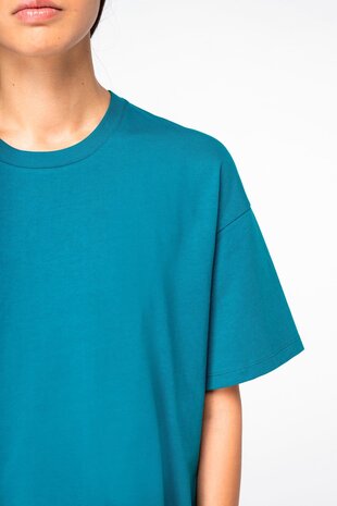 Native Spirit Unisex T-shirt met afhangende mouwen van 100% biokatoen | Peacock Green