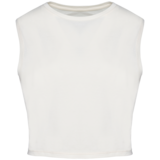 Native Spirit Eco-Friendly Dames Cropped T-shirt ronde hals | Washed Ivory
