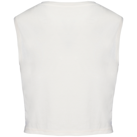 Native Spirit Eco-Friendly Dames Cropped T-shirt ronde hals | Washed Ivory