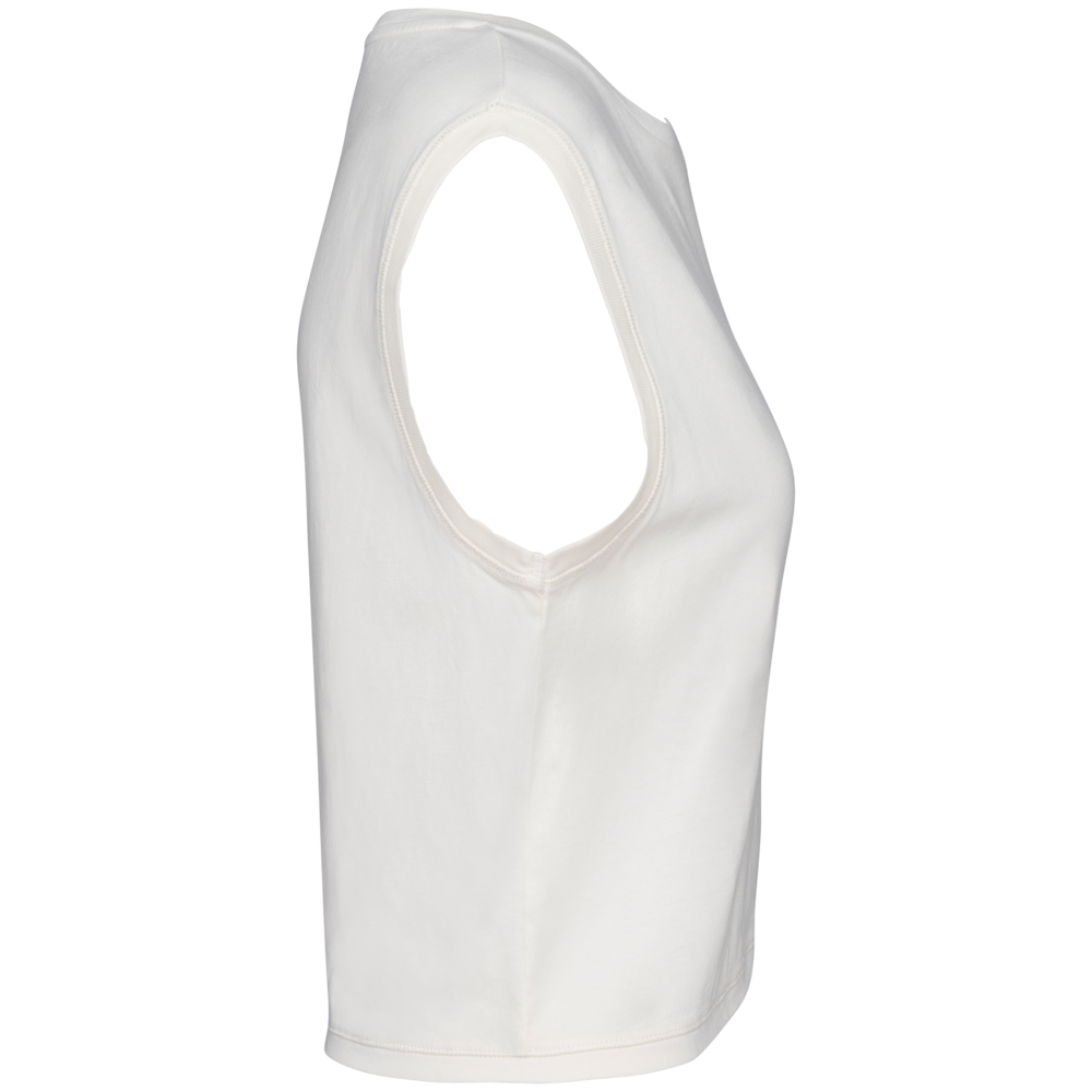 Native Spirit Eco-Friendly Dames Cropped T-shirt ronde hals | Washed Ivory