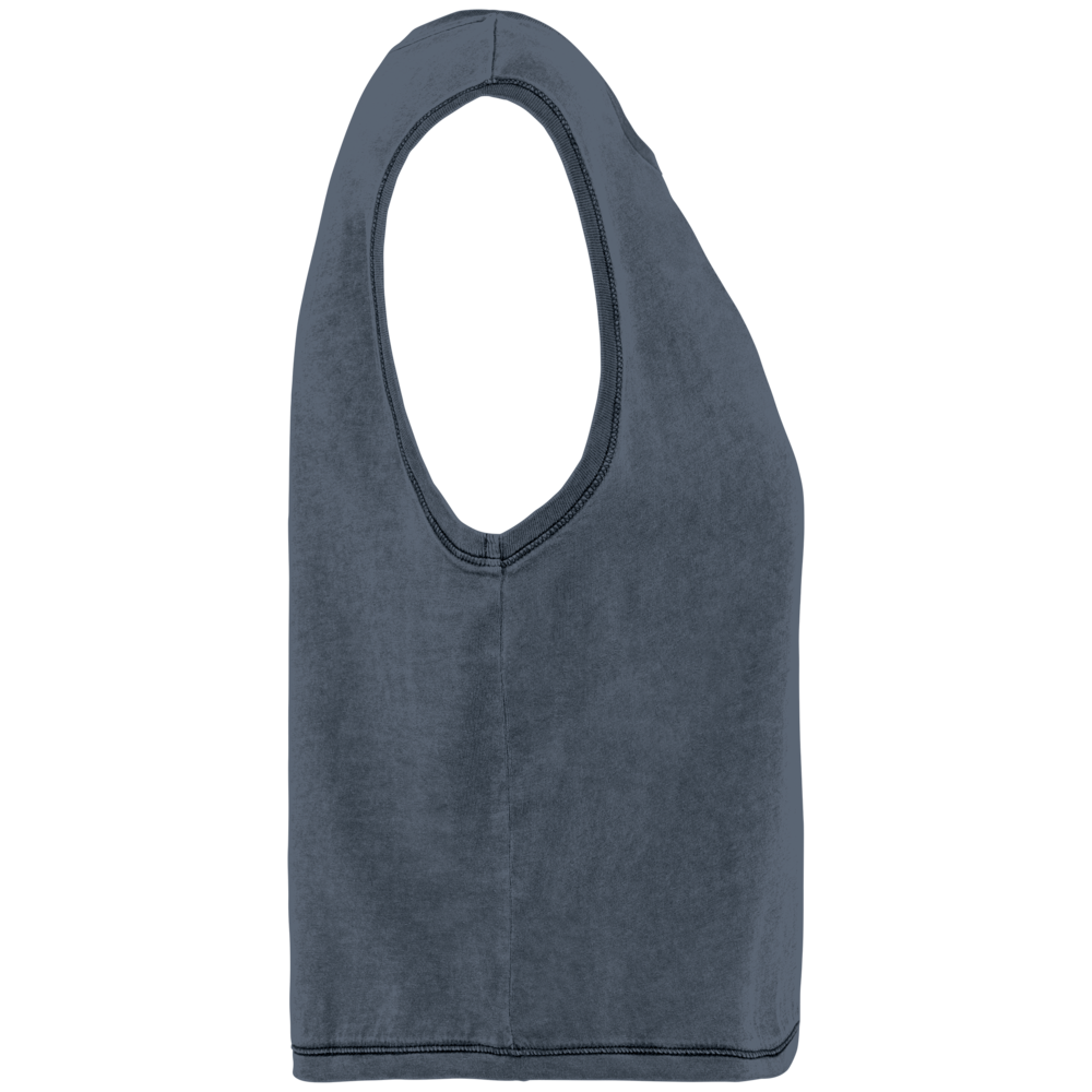 Native Spirit Eco-Friendly Dames Cropped T-shirt ronde hals | Washed Mineralgrey