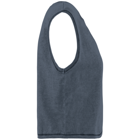 Native Spirit Eco-Friendly Dames Cropped T-shirt ronde hals | Washed Mineralgrey