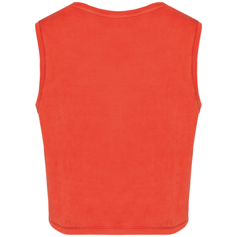 Native Spirit Eco-Friendly Dames Cropped T-shirt ronde hals | Washed Paprika