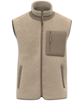 Native Spirit Ecologische uniseks bodywarmer van sherpa | Wet Sand