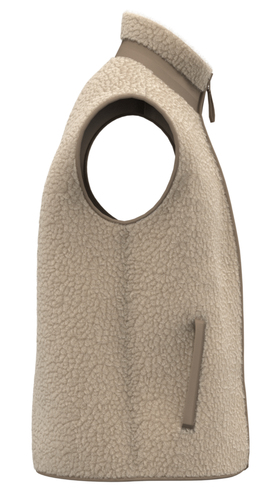 Native Spirit Ecologische uniseks bodywarmer van sherpa | Wet Sand