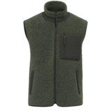 Native Spirit Ecologische uniseks bodywarmer van sherpa | Forest Khaki